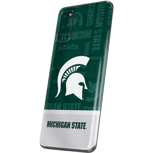 Michigan State University Jersey Split Galaxy S20 Skin