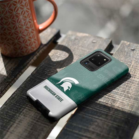 Michigan State University Jersey Split Galaxy S20 Ultra 5G Pro Case