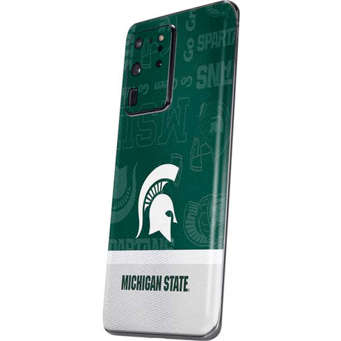 Michigan State University Jersey Split Galaxy S20 Ultra 5G Skin