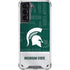 Michigan State University Jersey Split Galaxy S21 5G Clear Case