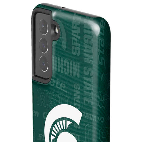 Michigan State University Jersey Split Galaxy S21 5G Pro Case