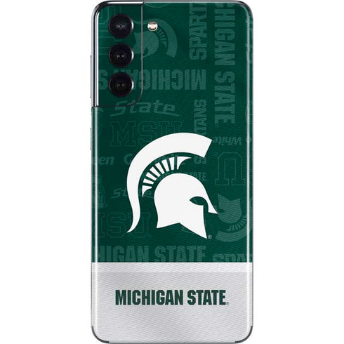 Michigan State University Jersey Split Galaxy S21 5G Skin
