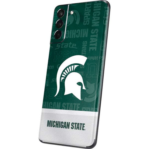 Michigan State University Jersey Split Galaxy S21 5G Skin