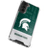 Michigan State University Jersey Split Galaxy S21 FE Clear Case