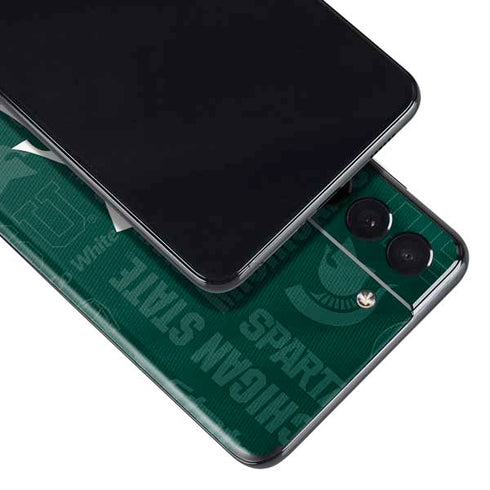 Michigan State University Jersey Split Galaxy S21 Plus 5G Skin