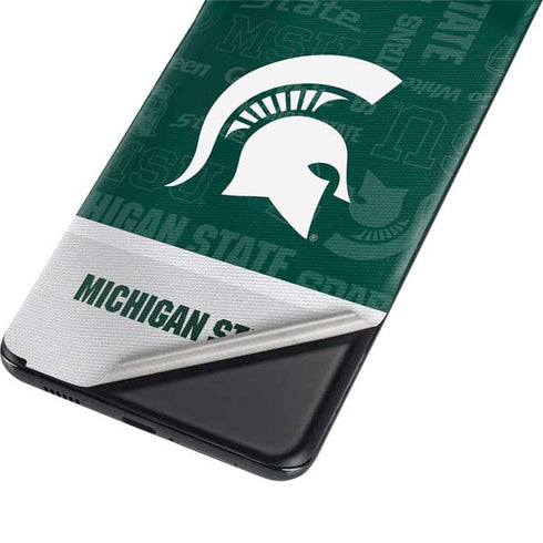 Michigan State University Jersey Split Galaxy S21 Plus 5G Skin