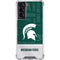 Michigan State University Jersey Split Galaxy S22 Clear Case