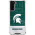 Michigan State University Jersey Split Galaxy S22 Plus Clear Case
