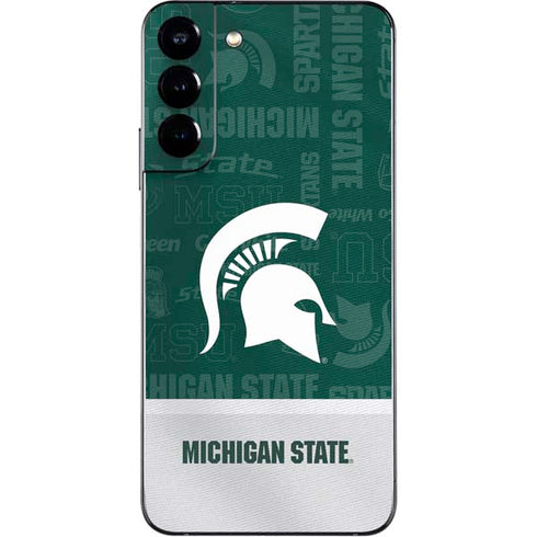 Michigan State University Jersey Split Galaxy S22 Plus Skin