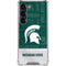 Michigan State University Jersey Split Galaxy S23 Clear Case