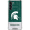 Michigan State University Jersey Split Galaxy S23 FE Clear Case