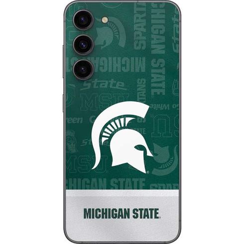 Michigan State University Jersey Split Galaxy S23 FE Skin