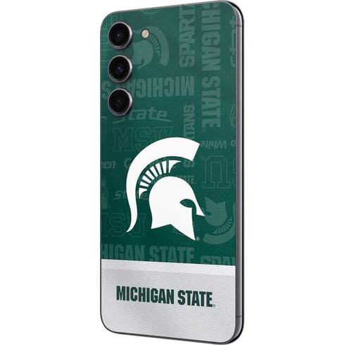 Michigan State University Jersey Split Galaxy S23 FE Skin