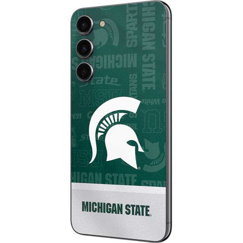 Michigan State University Jersey Split Galaxy S23 Plus Skin