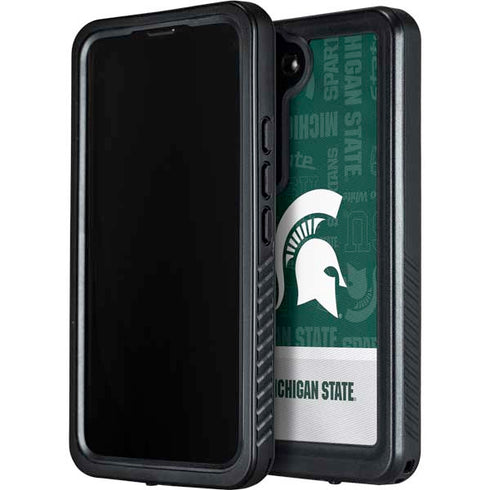 Michigan State University Jersey Split Galaxy S23 Plus Waterproof Case