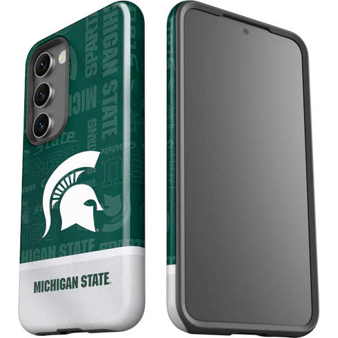Michigan State University Jersey Split Galaxy S23 Pro Case