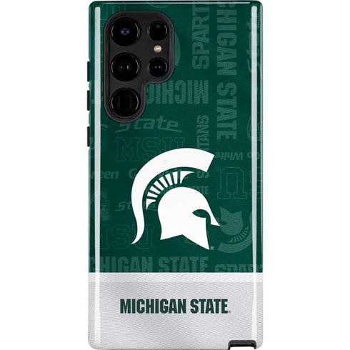 Michigan State University Jersey Split Galaxy S23 Ultra Pro Case