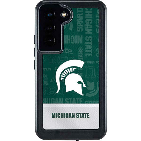 Michigan State University Jersey Split Galaxy S23 Waterproof Case