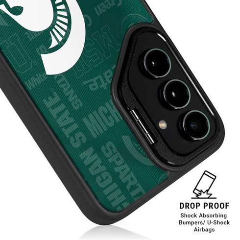 Michigan State University Jersey Split Galaxy S25 Kickstand Case