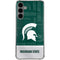 Michigan State University Jersey Split Galaxy S24 Plus Clear Case
