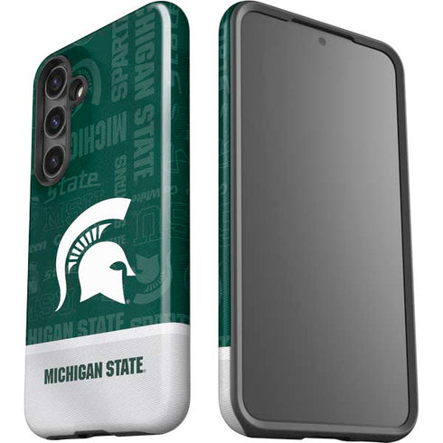 Michigan State University Jersey Split Galaxy S25 Plus Impact Case