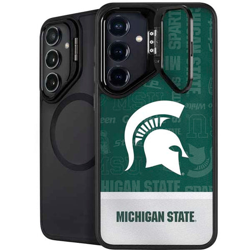 Michigan State University Jersey Split Galaxy S24 Plus Kickstand Case