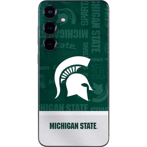 Michigan State University Jersey Split Galaxy S25 Plus Skin