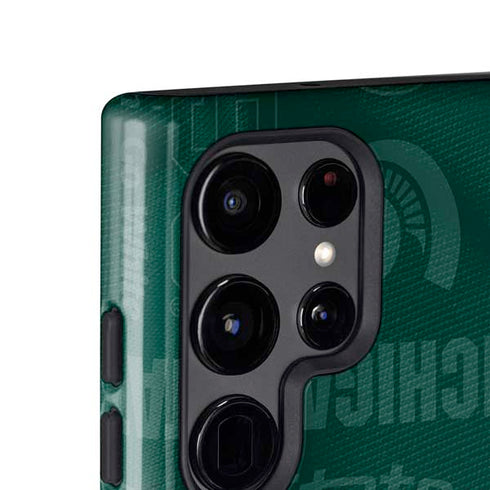 Michigan State University Jersey Split Galaxy S24 Ultra Impact Case
