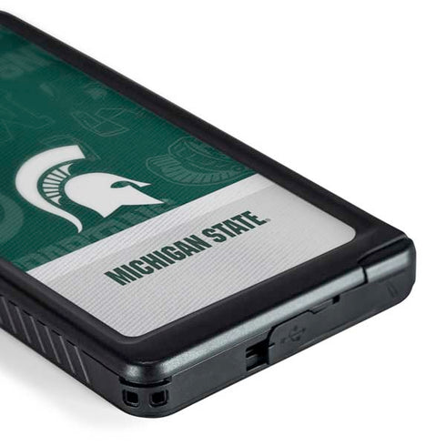 Michigan State University Jersey Split Galaxy S24 Ultra Waterproof Case