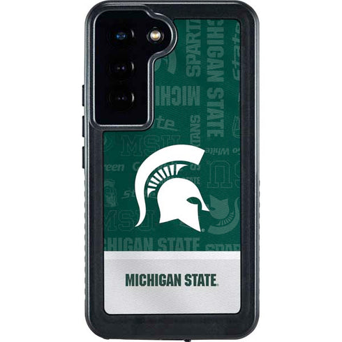 Michigan State University Jersey Split Galaxy S24 Waterproof Case