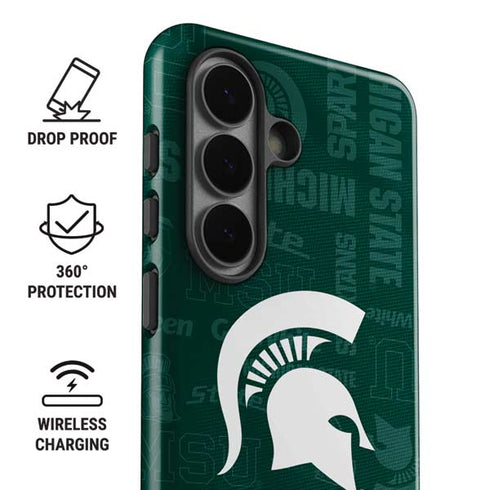 Michigan State University Jersey Split Galaxy S26 Impact Case