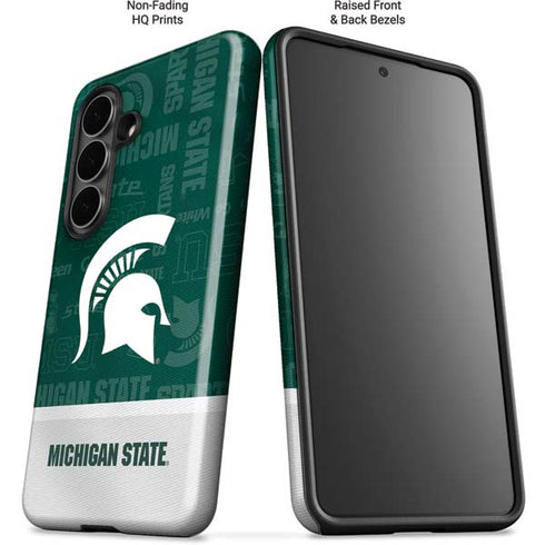 Michigan State University Jersey Split Galaxy S26 Impact Case