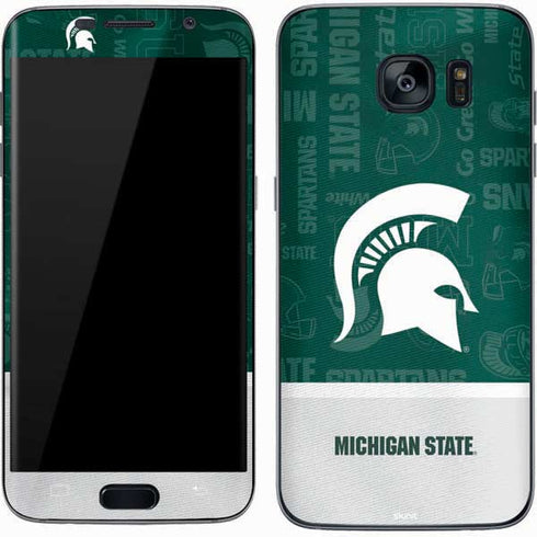 Michigan State University Jersey Split Galaxy S7 Skin