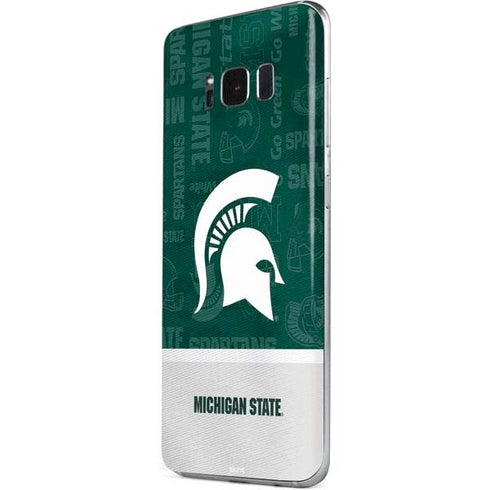 Michigan State University Jersey Split Galaxy S8 Plus Skin