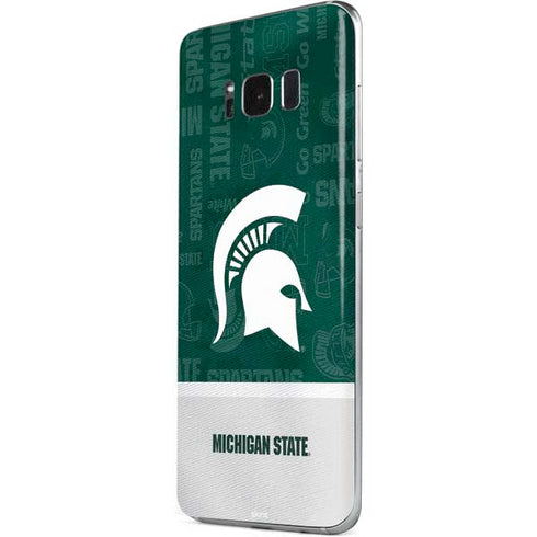 Michigan State University Jersey Split Galaxy S8 Skin