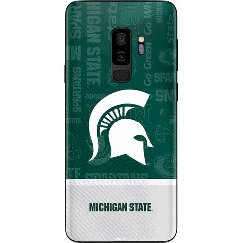 Michigan State University Jersey Split Galaxy S9 Plus Skin