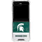 Michigan State University Jersey Split Galaxy Z Flip5 5G Clear Case