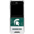 Michigan State University Jersey Split Galaxy Z Flip5 5G Clear Case