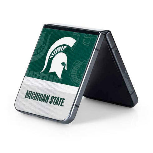 Michigan State University Jersey Split Galaxy Z Flip5 5G Skin