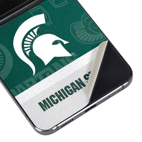 Michigan State University Jersey Split Galaxy Z Flip5 5G Skin