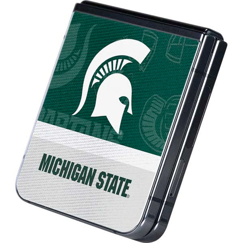 Michigan State University Jersey Split Galaxy Z Flip5 5G Skin