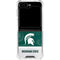 Michigan State University Jersey Split Galaxy Z Flip6 Clear Case