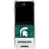 Michigan State University Jersey Split Galaxy Z Flip6 Clear Case