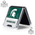 Michigan State University Jersey Split Galaxy Z Flip6 Clear Case