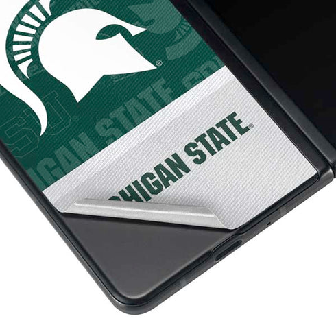 Michigan State University Jersey Split Galaxy Z Fold3 5G Skin