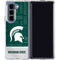 Michigan State University Jersey Split Galaxy Z Fold5 5G Clear Case