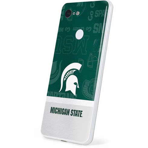 Michigan State University Jersey Split Google Pixel 3 Skin