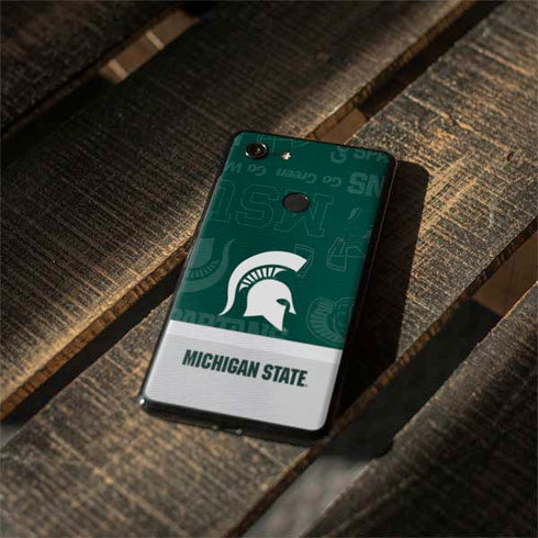 Michigan State University Jersey Split Google Pixel 3 Skin
