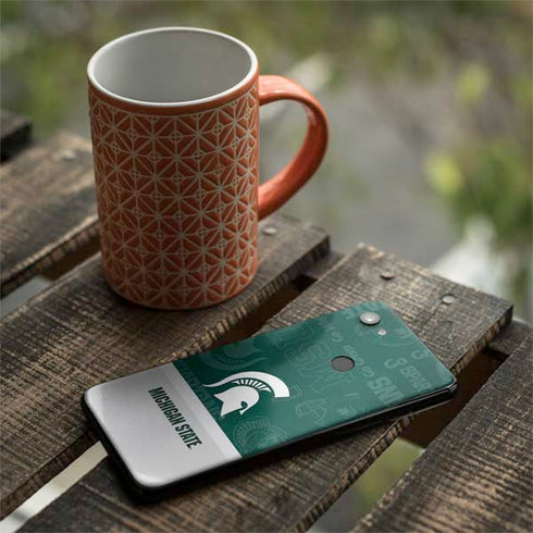 Michigan State University Jersey Split Google Pixel 3a Skin