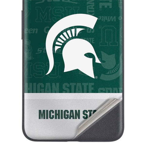 Michigan State University Jersey Split Google Pixel 5 Skin